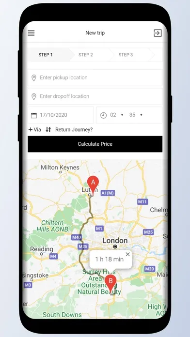 Скриншоты EasyTaxiOffice Passenger