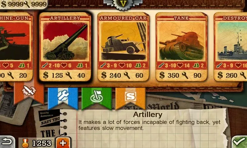 Capturas de tela do European War 3