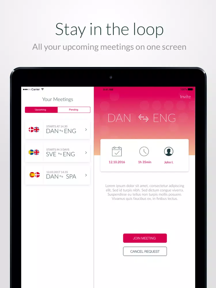 EasyTranslate for Linguists iPad 應用截圖