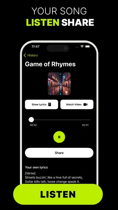 AI Song & Music Generator 스크린샷