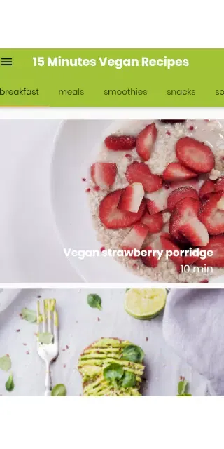 15 Minutes Vegan Recipes 스크린샷