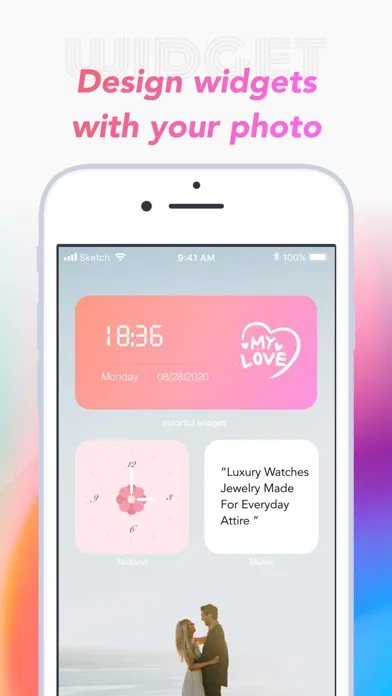 Ảnh chụp màn hình của Color Clock Widget-Home Screen