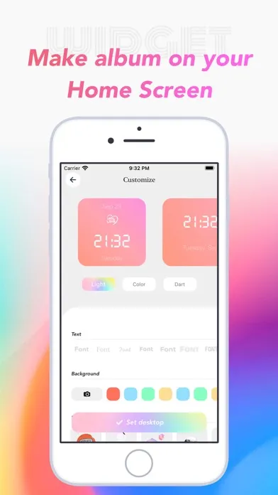 Ảnh chụp màn hình của Color Clock Widget-Home Screen