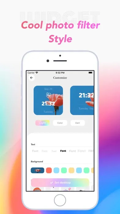 Ảnh chụp màn hình của Color Clock Widget-Home Screen