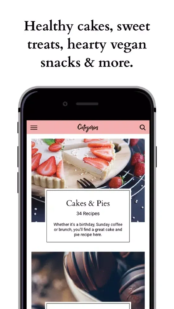 Captures d'écran de Vegan Recipes by therawberry