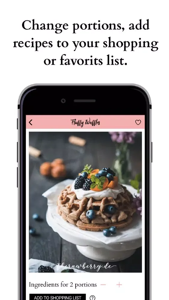 Captures d'écran de Vegan Recipes by therawberry