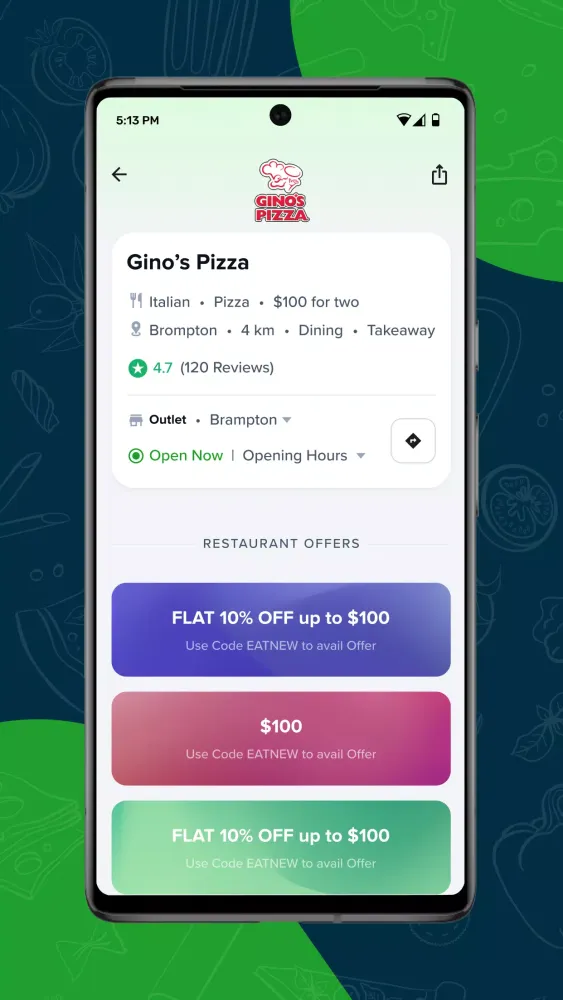 Eatance Screenshots