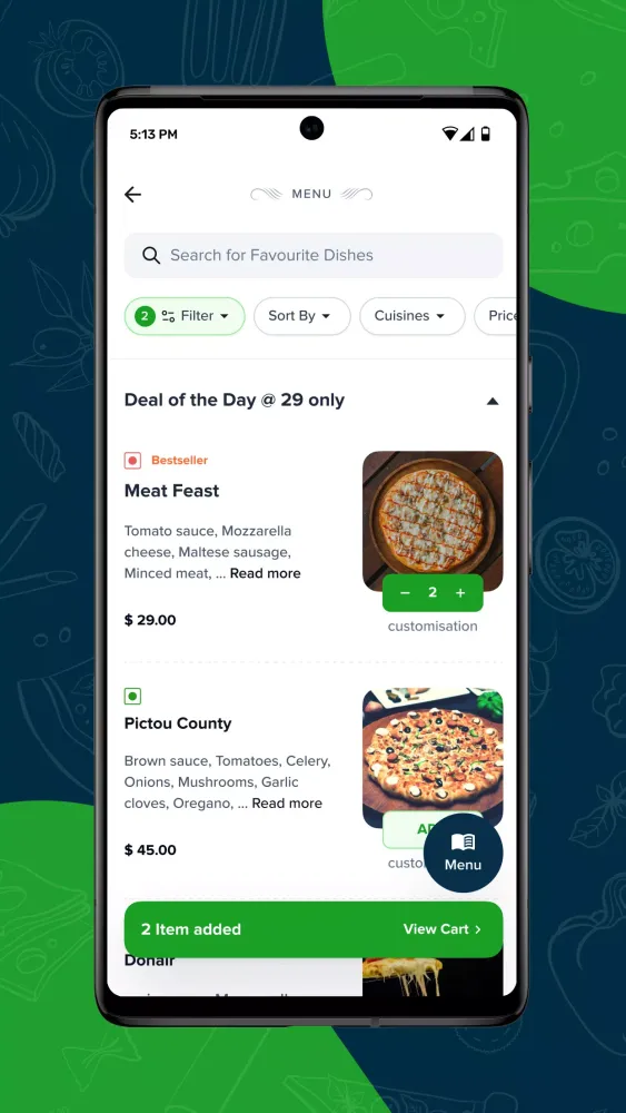 Eatance Screenshots