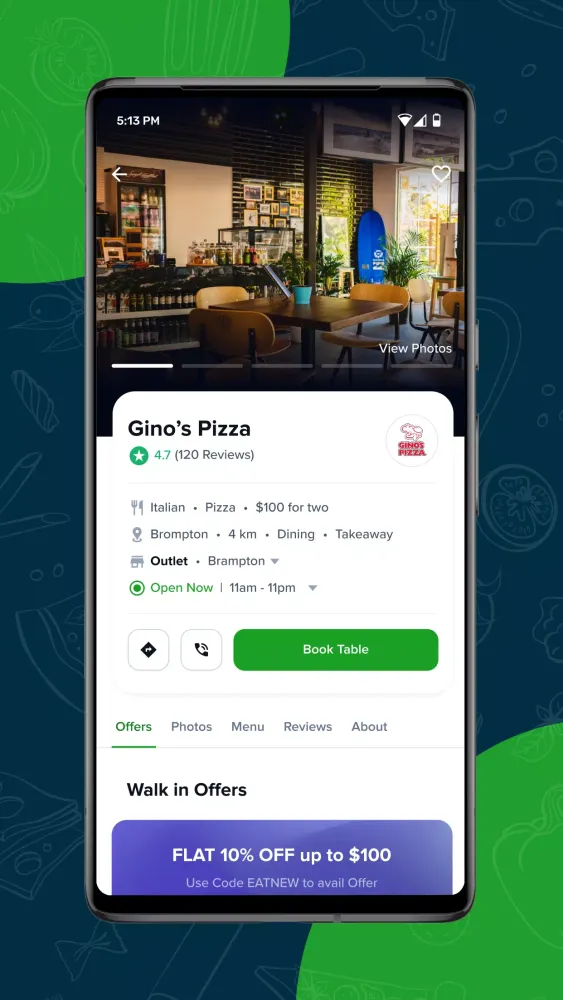 Eatance Screenshots