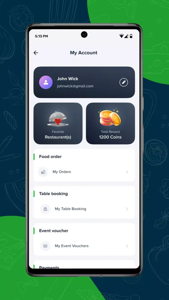 Eatance Screenshots