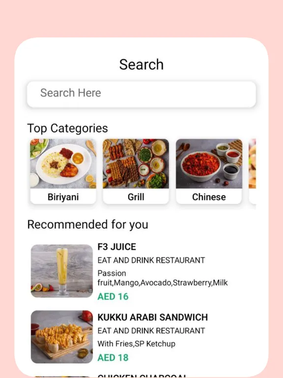 Capturas de tela do Eat and Drink iPad 