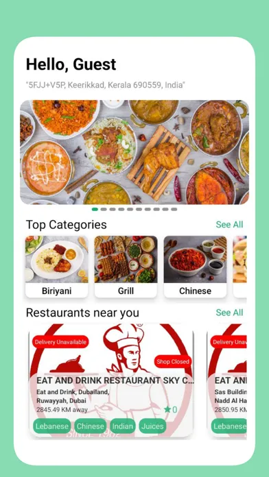 Capturas de tela do Eat and Drink