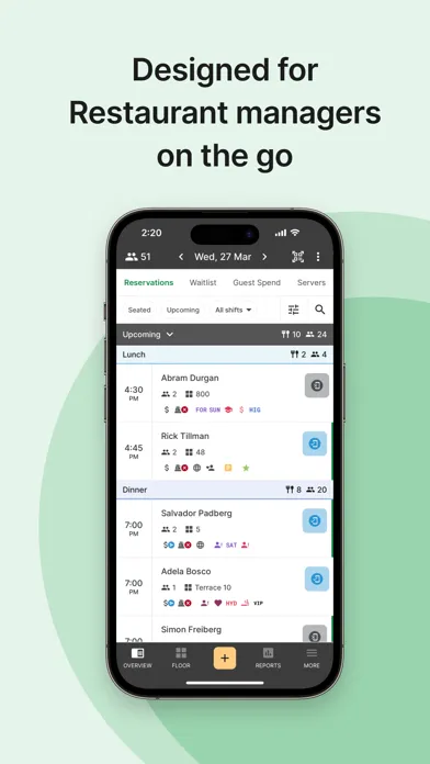 Eat App Manager for iPhone स्क्रीनशॉट