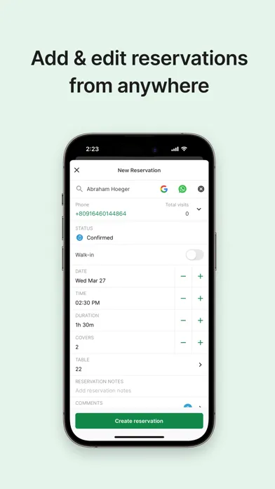 Eat App Manager for iPhone स्क्रीनशॉट