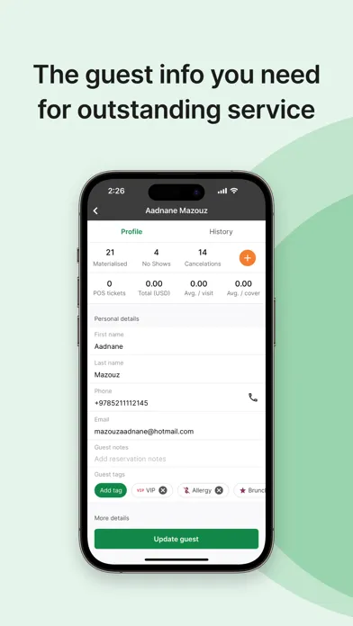 Eat App Manager for iPhone स्क्रीनशॉट