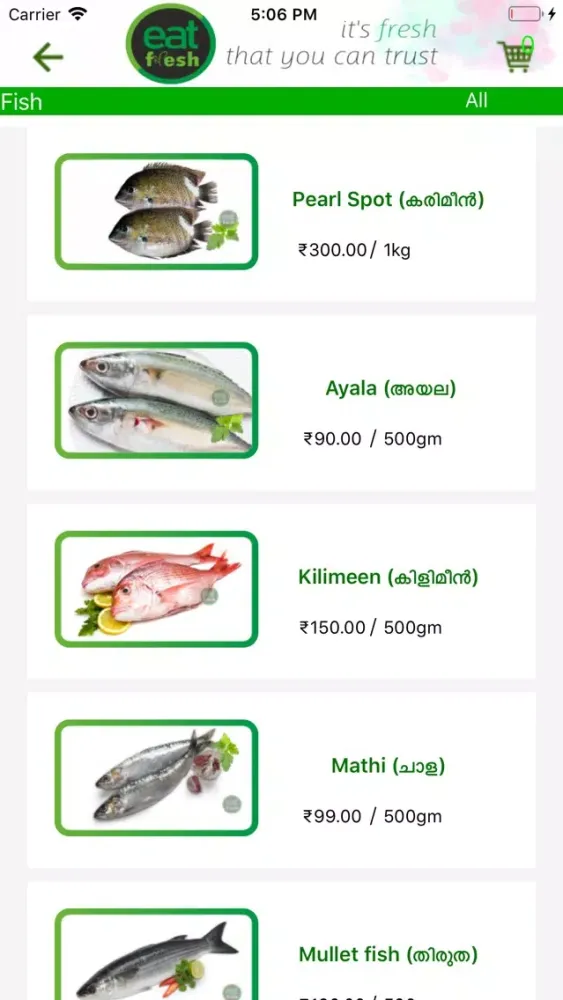 Eatfresh Online Ordering Ekran Görüntüleri
