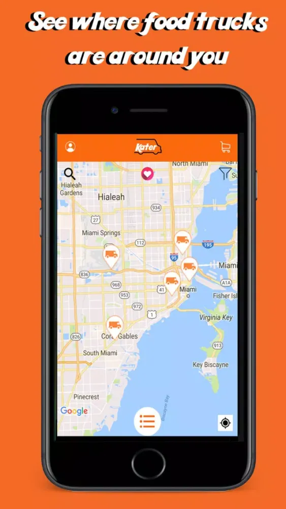 Kater - Find, book food trucks & order food online Screenshots