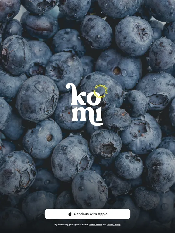 Komi - Simplified Nutrition iPad 應用截圖