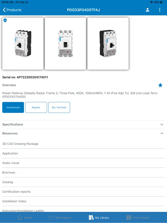 Eaton Asset Manager iPad  Screenshots