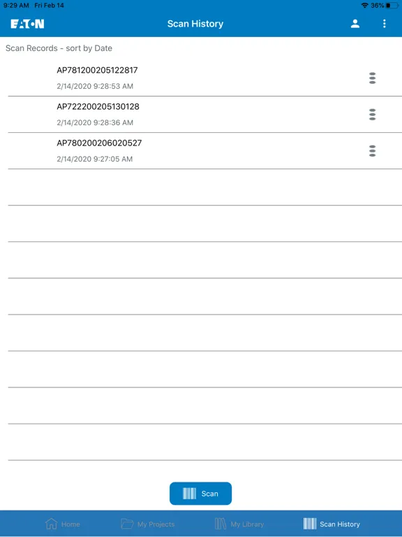 Eaton Asset Manager iPad  Screenshots