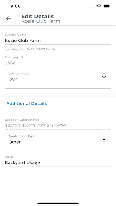 Screenshot di Pump control and monitoring