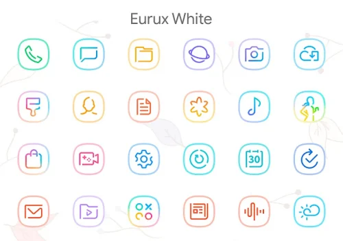 Eurux White - Icon Pack-screenshot-1