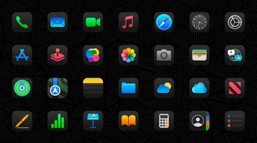 iDarkOS 18 - Icon Pack-screenshot-1