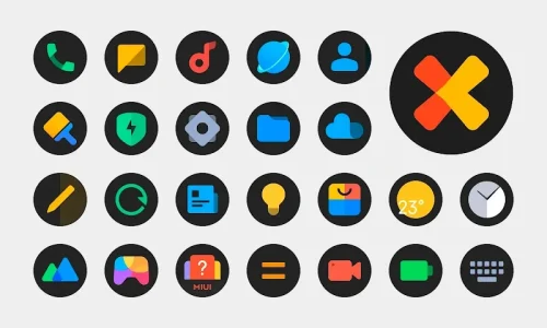 MiDark - Icon Pack (Round)-screenshot-1
