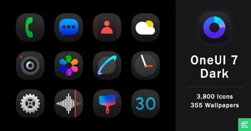 OnePro Dark - Icon Pack-screenshot-1