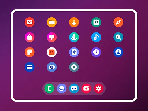 OneNeo 4 - Icon Pack (Round) स्क्रीनशॉट