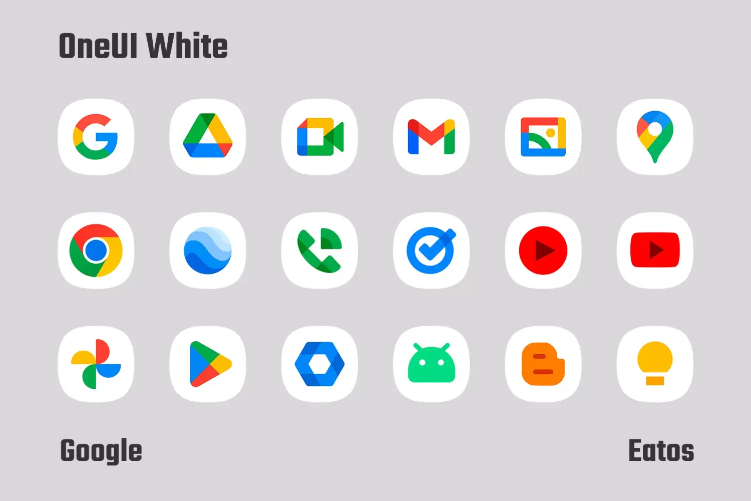 Ảnh chụp màn hình của OneUI White Icons