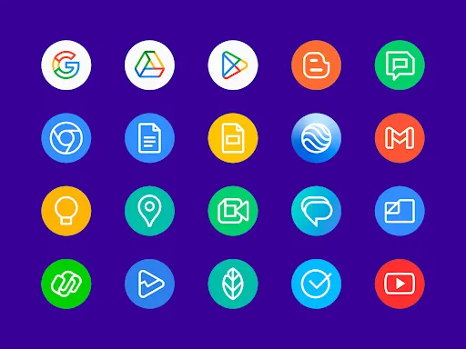 Ảnh chụp màn hình của Delux - Icon pack (Round)