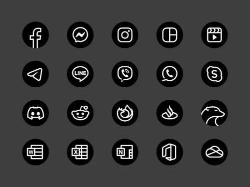 Blaux - Icon Pack (Round)-screenshot-3