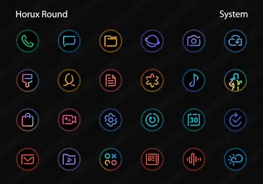 Horux - Icon Pack (Round) Screenshots