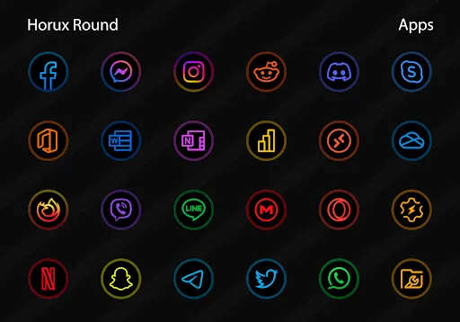 Horux - Icon Pack (Round) Screenshots