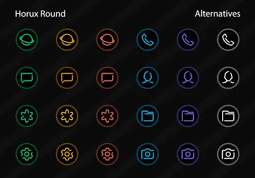 Horux - Icon Pack (Round) Screenshots