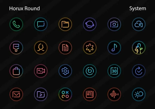 Horux - Icon Pack (Round)-screenshot-2