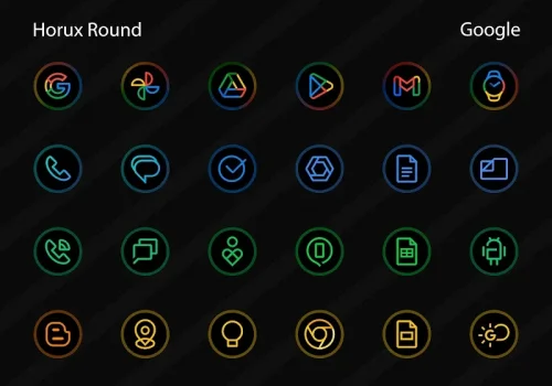 Horux - Icon Pack (Round)-screenshot-3