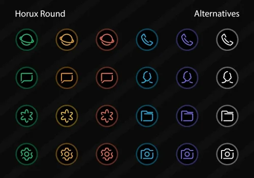 Horux - Icon Pack (Round)-screenshot-5