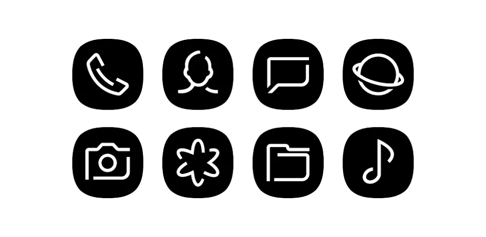 Blaux Black - Icon Pack