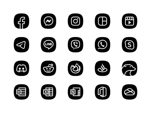 Blaux Black - Icon Pack-screenshot-4