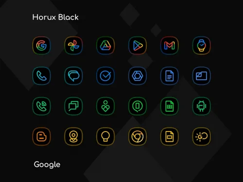 Horux Black - Icon Pack-screenshot-2