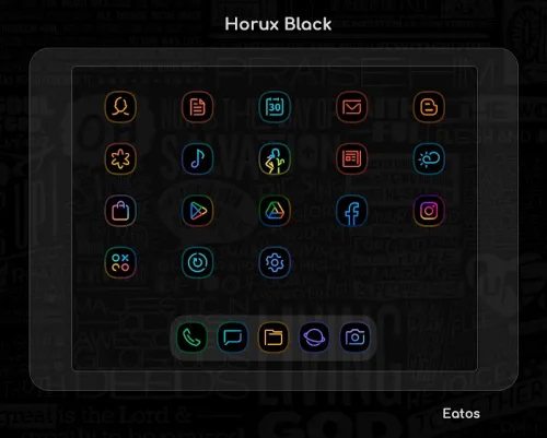 Horux Black - Icon Pack-screenshot-5