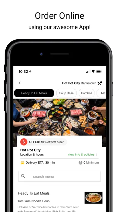 ภาพหน้าจอของ Hot Pot City Online Ordering
