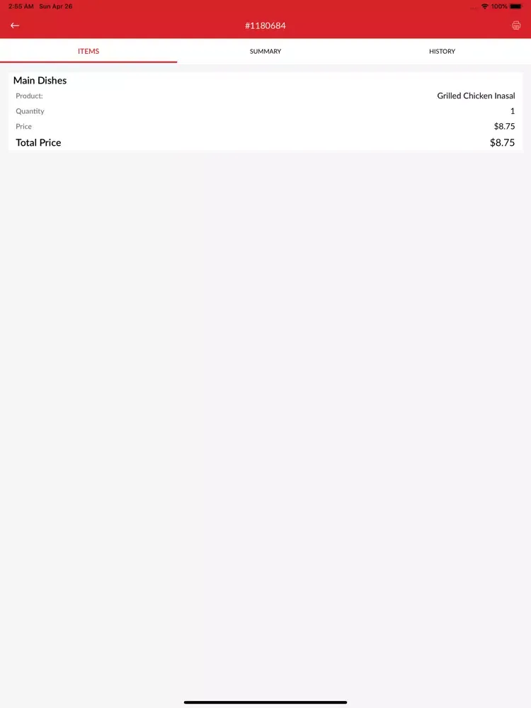 ภาพหน้าจอของ Eats Easy Merchant iPad 