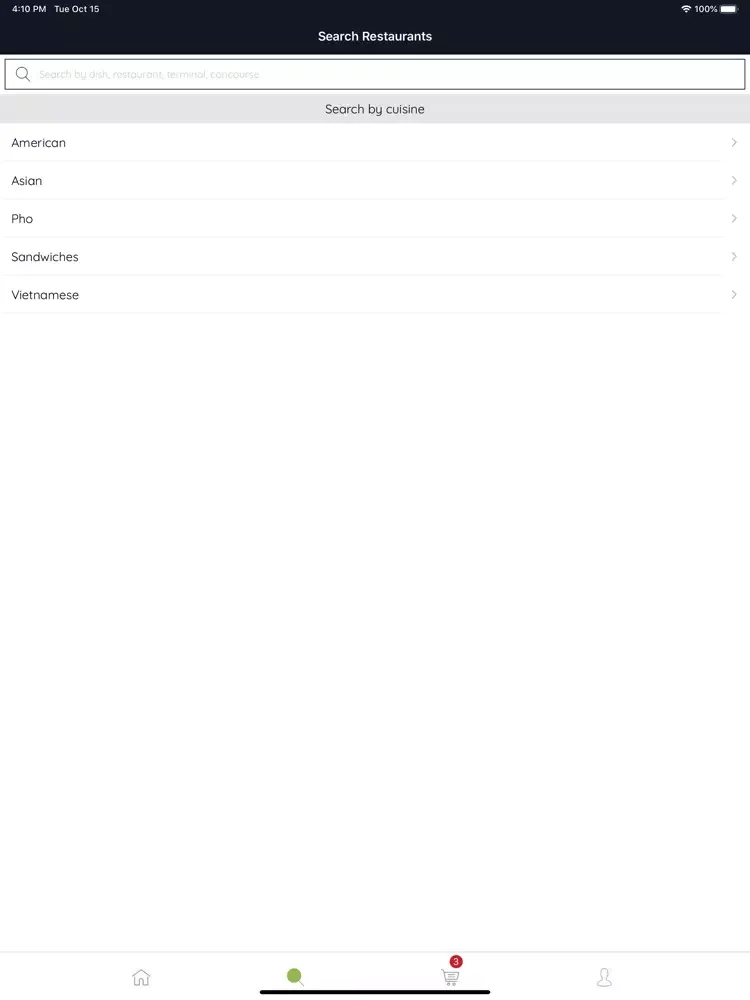 Capturas de pantalla de eatup co iPad 