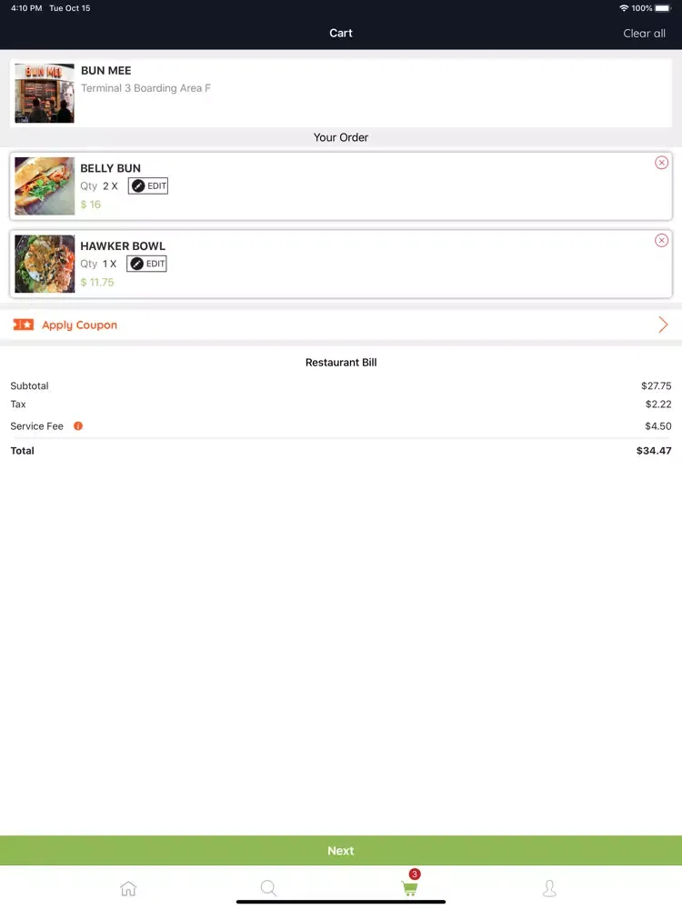 Capturas de pantalla de eatup co iPad 