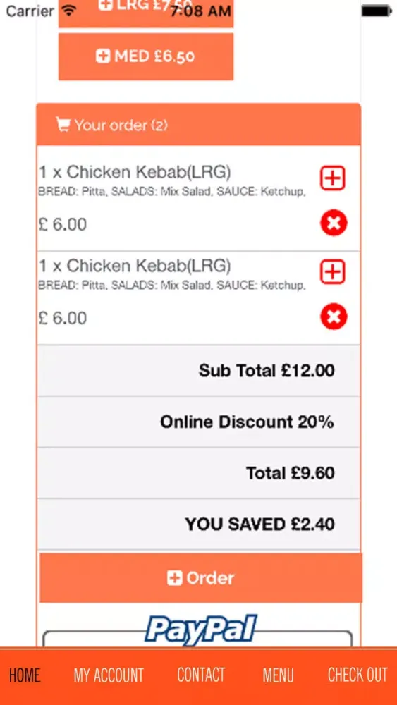 Capturas de tela do HORSFORD KEBAB