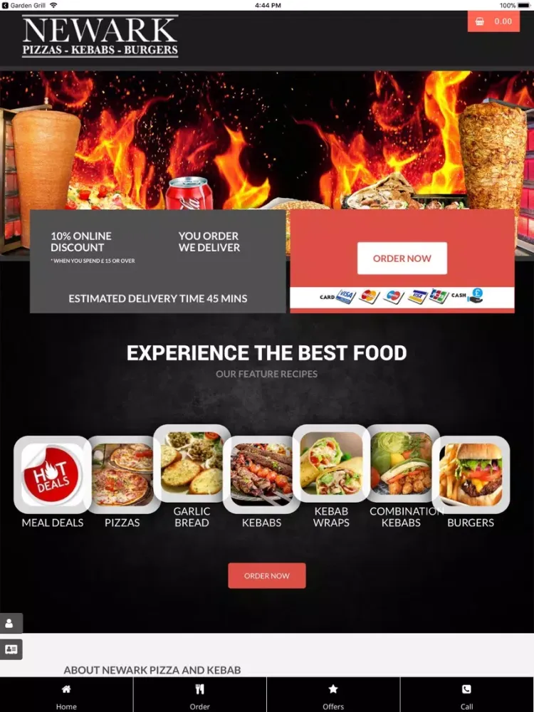 Zrzuty ekranu Newark Kebab iPad 