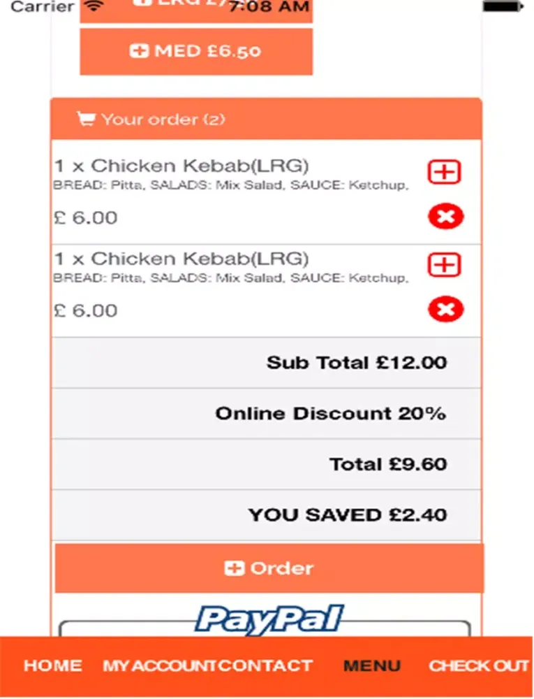 O YES KEBAB iPad  Ekran Görüntüleri